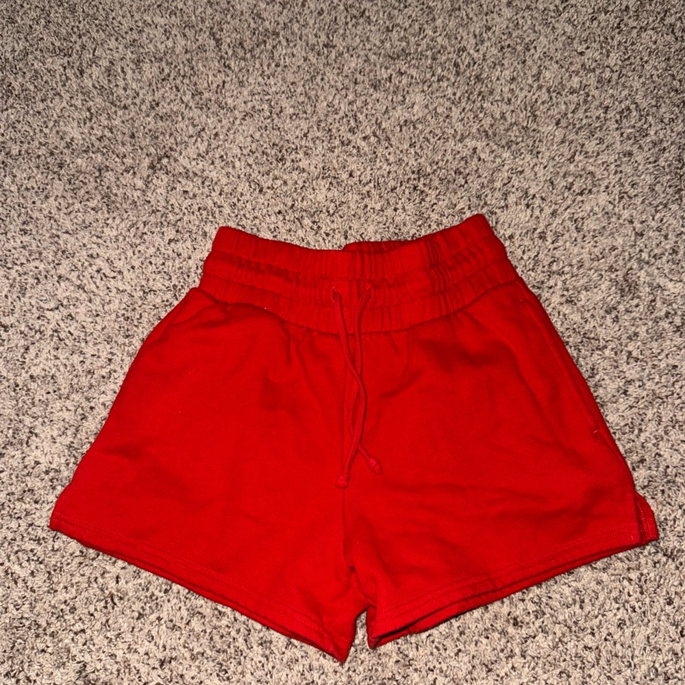 Wild Fable High Waist Red Shorts